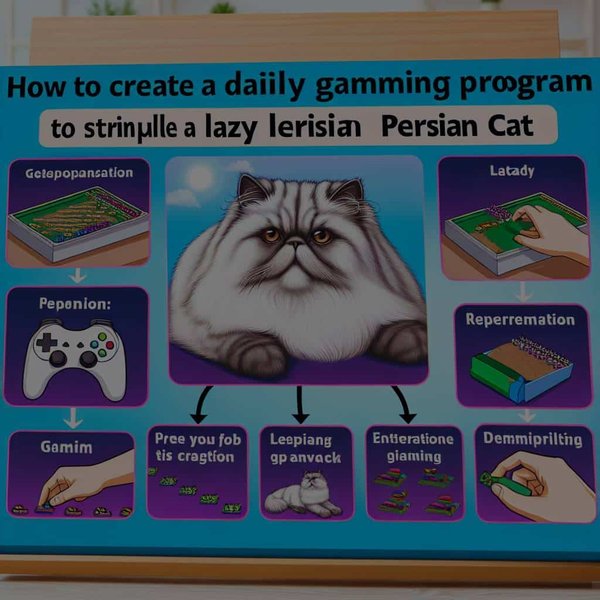Comment créer un programme de jeux quotidiens pour stimuler un chat Persan paresseux ?